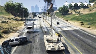 GTA 5 - Michael’s Five Star TANK RAMPAGE!!