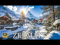 ZERMATT 🇨🇭🎄❄️Spectacular Panoramic Views Of The Matterhorn On A Cold Winter Day In Switzerland 4K🎄❄️
