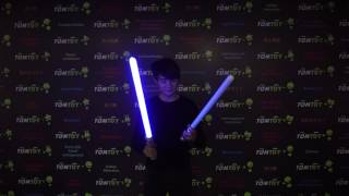 TM082-031-BL-Double LED Light Up Saber Sword screenshot 1