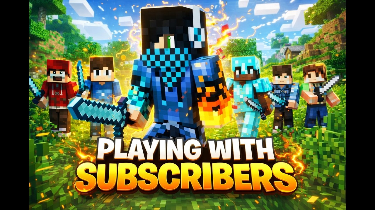 Playing With Subscribers in Minecraft | Join My World! 🔥 - YouTube