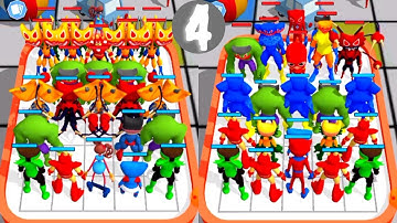 MAX LEVEL IN MERGE BLUE MONSTER SUPERHERO GAMEPLAY PART 4 IN HINDI | LEVEL 41 - 60