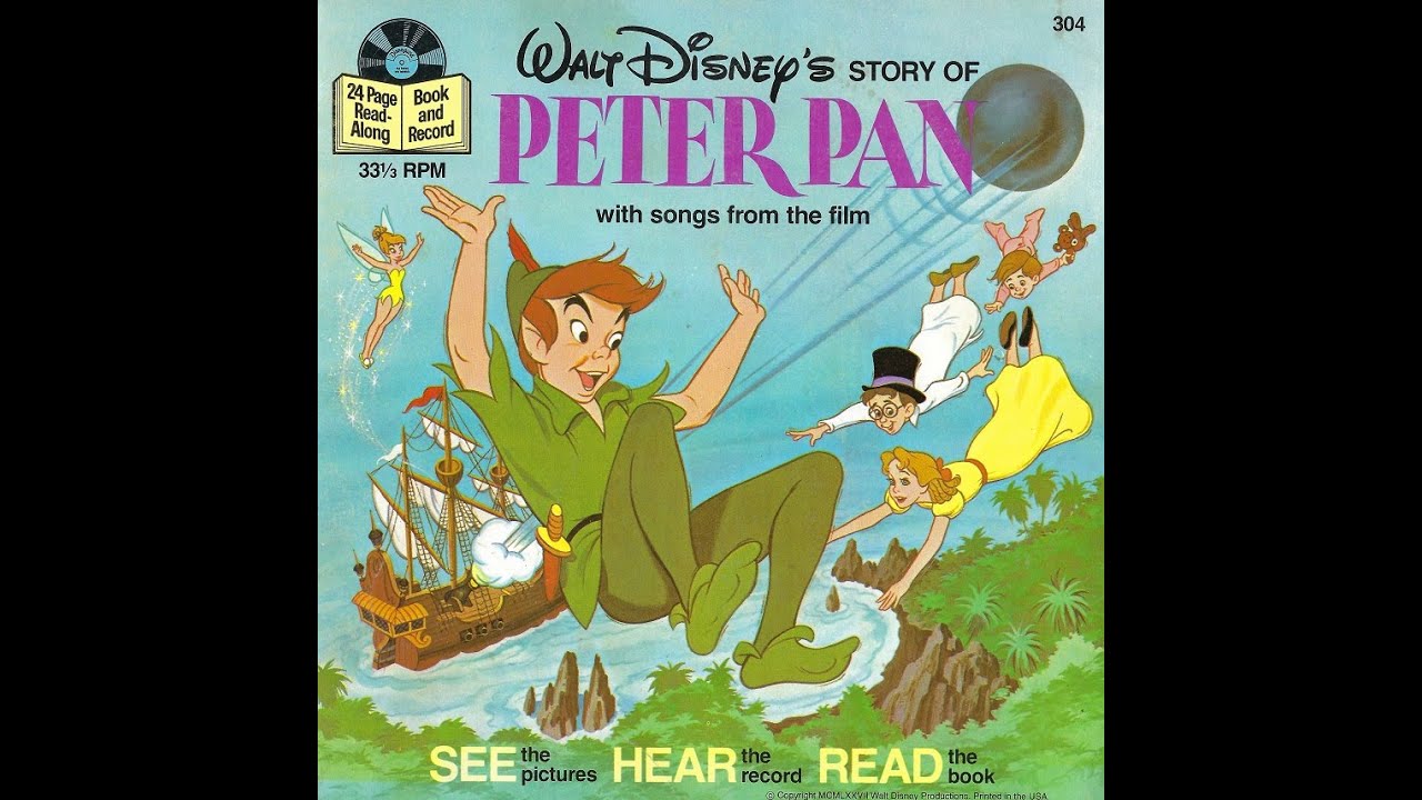 Peter Pan (1977 Disneyland Record & Picture Book) [2022 CDN