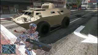 GTA 5 - Terminator T800 Downtown Rampage   Ten Star Escape