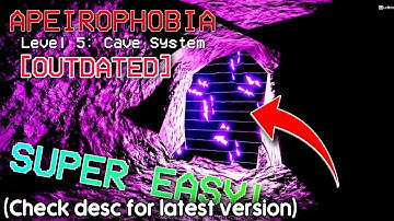 HOW TO ESCAPE Level 5: Cave System in Apeirophobia (ROBLOX)