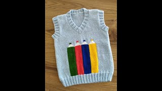 Renkli Süveter Yapımı 3-4 Yaş & Colored Sweater Making 3-4 Years