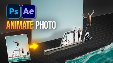Use Parallax to ANIMATE a Still Photo | After Effects, Photoshop Tutorial