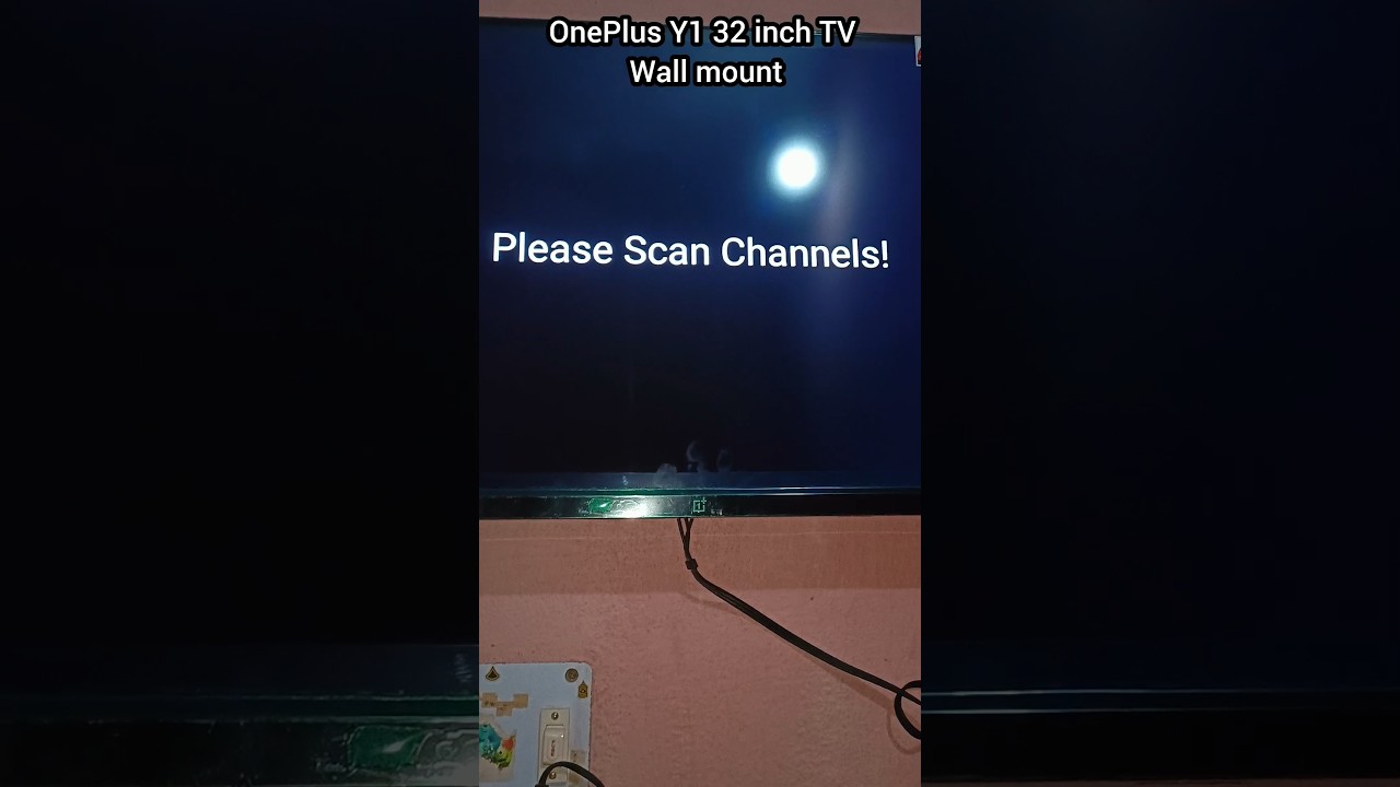 Electrical work OnePlus y1 32 Inch TV mount on wall