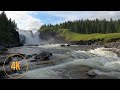 Virtual Walk around Sweden&#39;s Most Beautiful Waterfall: Tännforsen, 4K