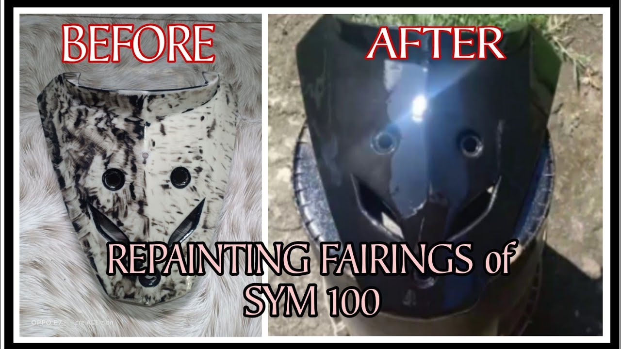 repainting motorcycle fairings
