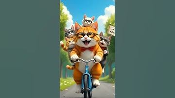 😸 Cats Riding Bicycle | Funny & Cute Cat Compilation 🐾🚲