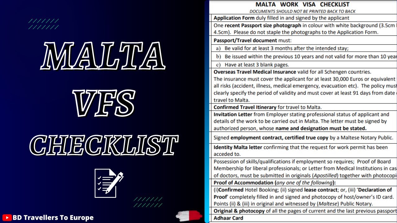 Malta VFS Checklist Docoment maltachecklist bdtravellerstoeurope malta-vfs-checklist-docoment-maltachecklist-bdtravellerstoeurope