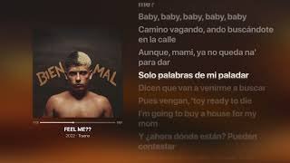 FEEL ME?? ‐ Trueno - Lyrics - BIEN O MAL