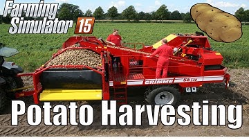 Potato Harvesting Or How to Set Up Courseplay | Awesome Mods | Farming Simulator 2015 | Gameplay