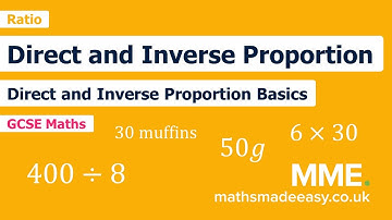 Ratio and Proportion - Direct and Inverse Proportion Foundation