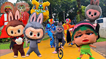 LAGU BALONKU!! LAGU ANAK INDONESIA VERSI ONDEL ONDEL BADUT LABUBU - LABUBU SONG - BIRTHDAY SONG!