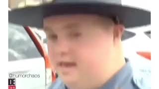 poor kid with down syndrome always wanted to be a cop.