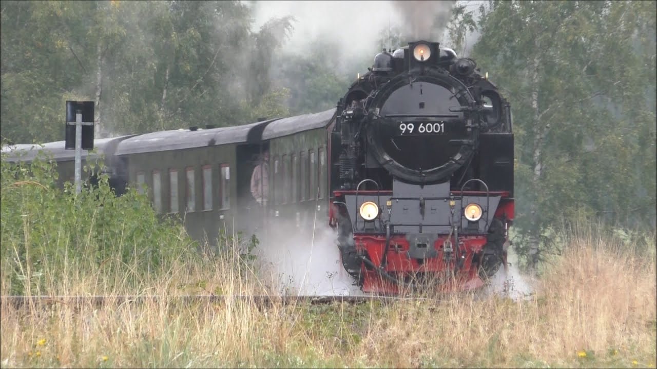 Fotosonderfahrt mit 99 6001 und dem Salonwagen durchs Selketal