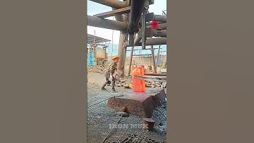 Creating Flanges Using Iron Billet #iron #flange