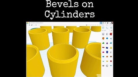 TinkerCAD Tips! Inside and outside Bevels on Cylinders.            #tinkercad #caddesign #3dprinting
