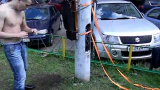 Работа сериями на макиваре Таран Работа сериями на макиваре Таран