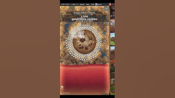 Hitting 1.5 quadrillion cookies in cookie clicker.