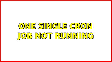 Ubuntu: One single cron job not running (2 Solutions!!)