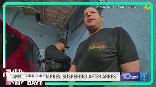 Tampa Fire Union President suspended after being arrested for urinating in public