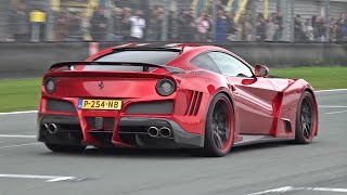 Ferrari F12 Novitec NLargo S  Screaming V12 Engine Sounds on Track!