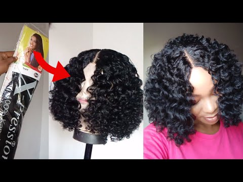 curly-crochet-wig-using-expresssion-braid-extension-/-how-to-curl-braid-extension-/lace-closure-wig