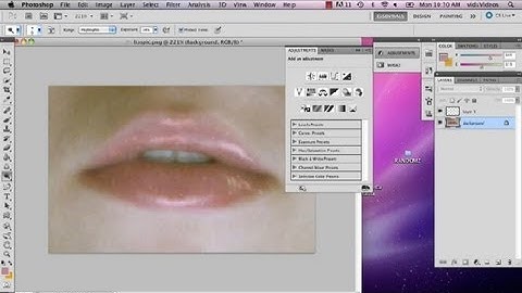 Adding Glitter to Lips in Photoshop : Photoshop Tips