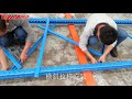 Installation guiding of Pallet rack frame