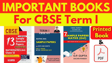 BEST CBSE Sample Papers for Class 10 Maths | Best Sample Papers for XII | Best books for CBSE Term I