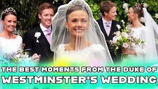 The Best Moments Of The Duke Of Westminster Olivia Hensons Wedding