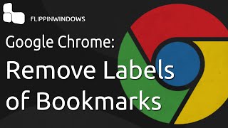 Create Bookmarks w/ no Labels for Google Chrome