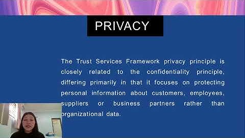 Microteaching Accounting Information System Chapter 9 (Confidentiality and Privacy Controls)