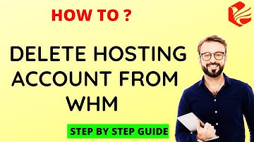 How to delete hosting account from WHM | How To Terminate Cpanel