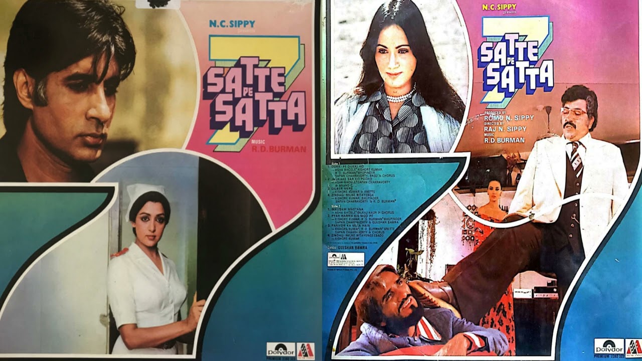 (1981)  Satte Pe Satta  #  Pariyon Ka Mela  #  Kishoreda & Pancham  #  Ost Polydor Vinyl Rip 