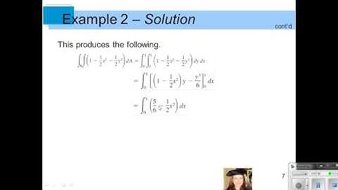 Calculus III Double Integrals and Volume Part 1