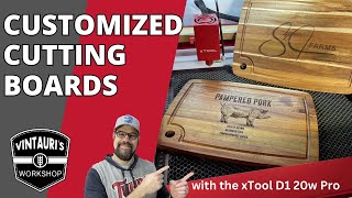 Turn these Amazon cutting boards into custom gifts with the xTool D1 20w Pro!