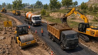 🚜 JCB Road Construction Game | JCB, Road Roller & Truck का जबरदस्त काम 🔥 screenshot 3