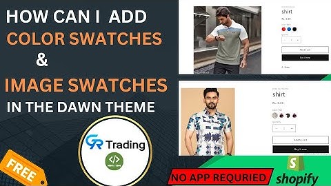 How can I add color swatches to product pages | Dawn theme | how to add product color in Shopify