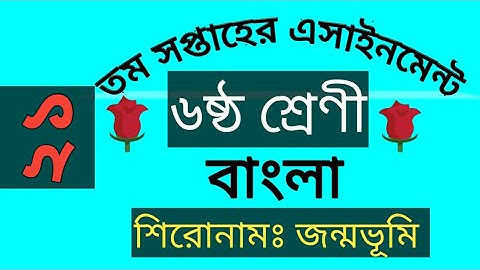 ৬ষ্ঠ শ্রেণির ২১ তম সপ্তাহের এসাইনমেন্ট | ২১তম সপ্তাহের ক্লাস ৬ এর অ্যাসাইনমেন্ট  #class_6_assignment