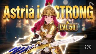 DragonSword : Awakening - I max Astria in early game and it very strong (level 50)