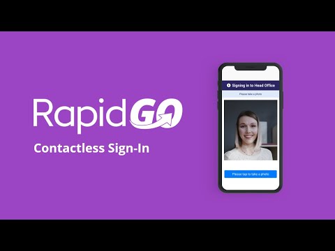 RapidGo - The Contactless Sign-In Solution.