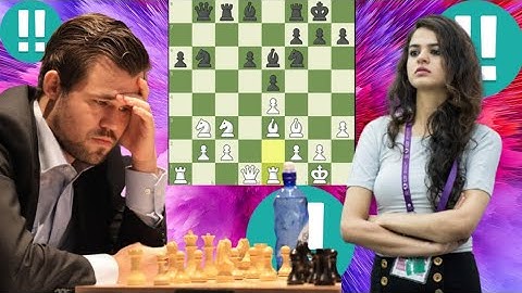 Chess game 1, Magnus Carlsen vs Tania Sachdev