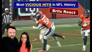 Most VICIOUS Hits In NFL History Brits React