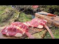 ASMR Fire Grilling 🔥 Stingray Tomahawk Steak #food #cooking