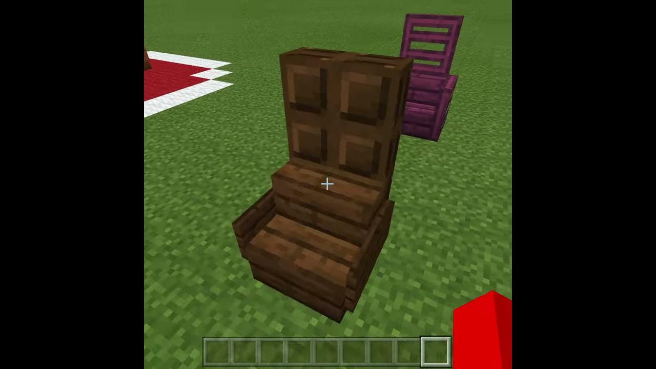 How to make chairs in Minecraft 4 Ways for Minecraft Chairs! shorts