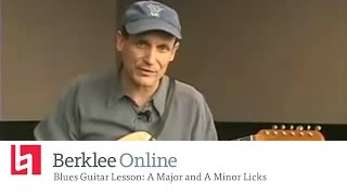 Blues Guitar Lesson: A Major and A Minor Licks chords