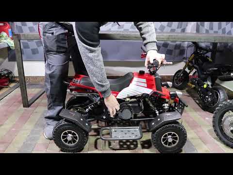 So starten Sie zum ersten Mal 50ccm Mini Quad Bike Quadro von Nitro Motors